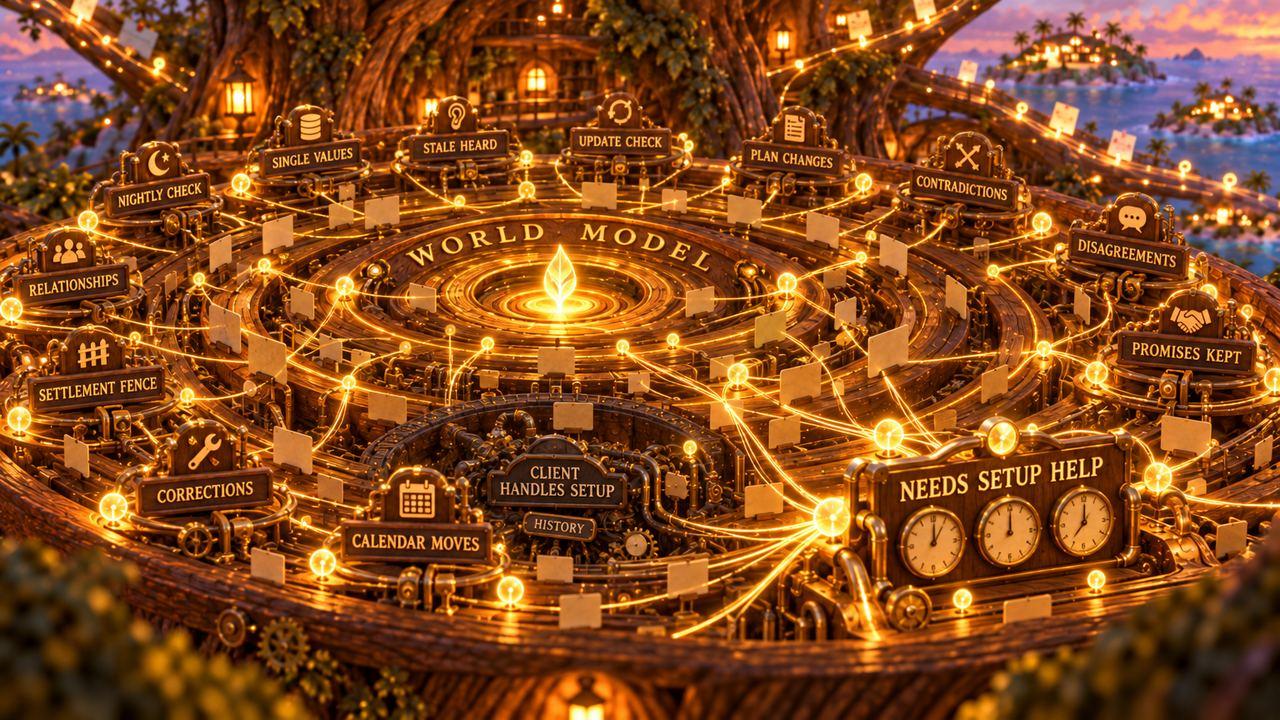 The world model: the ring of checks